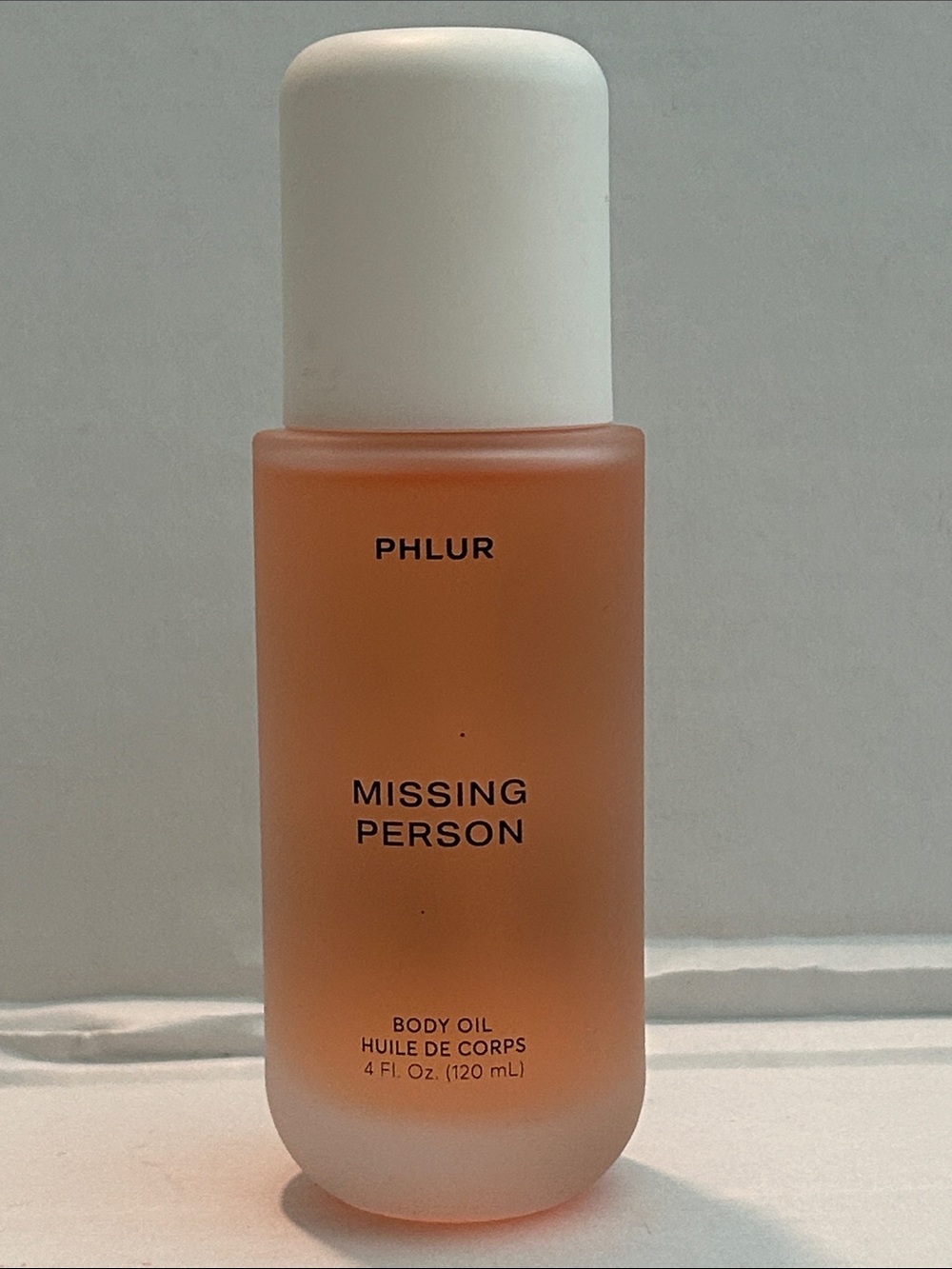 Phlur Missing Person Body Oil Sampled/ NEW 4 oz. No box